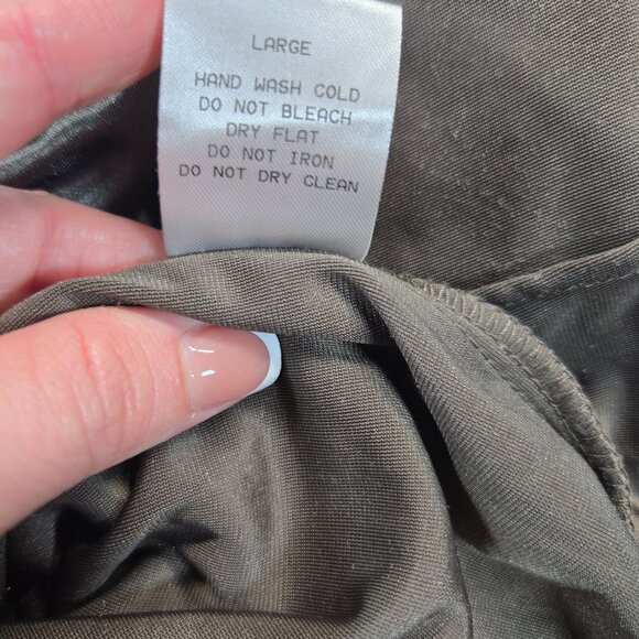 HOMMAGE Velvet Jumpsuit – Women’s Size Large – Long Sleeve Mesh V-Neck - Picture 9 of 13